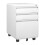 Dripex (White) 3-Drawer Mobile Rolling File Cabinet Lockable 1