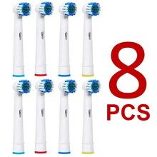 8 kpl vaihtoharjaspää Oral-B sähköhammasharjalle 3D P2000 P3000 P4500 P5000, 2D D100 D16 D12 D34 D20