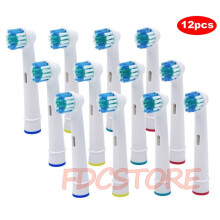 12 harjaspäätä Oral-B sähköhammasharjalle Fit Braun oral B 1000 CrossAction, 7500 Power, Smart 1500