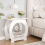 Dripex (Arch Design? 30*44*46) Dripex White Bedside Table 1