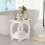 Dripex (Arch Design? 30*44*46) Dripex White Bedside Table 5