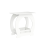 Dripex (Arch Design? 30*44*46) Dripex White Bedside Table 6