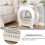 Dripex (Arch Design? 30*44*46) Dripex White Bedside Table 9