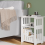 Dripex (Square Design? 30*46*50) Dripex White Bedside Table 5