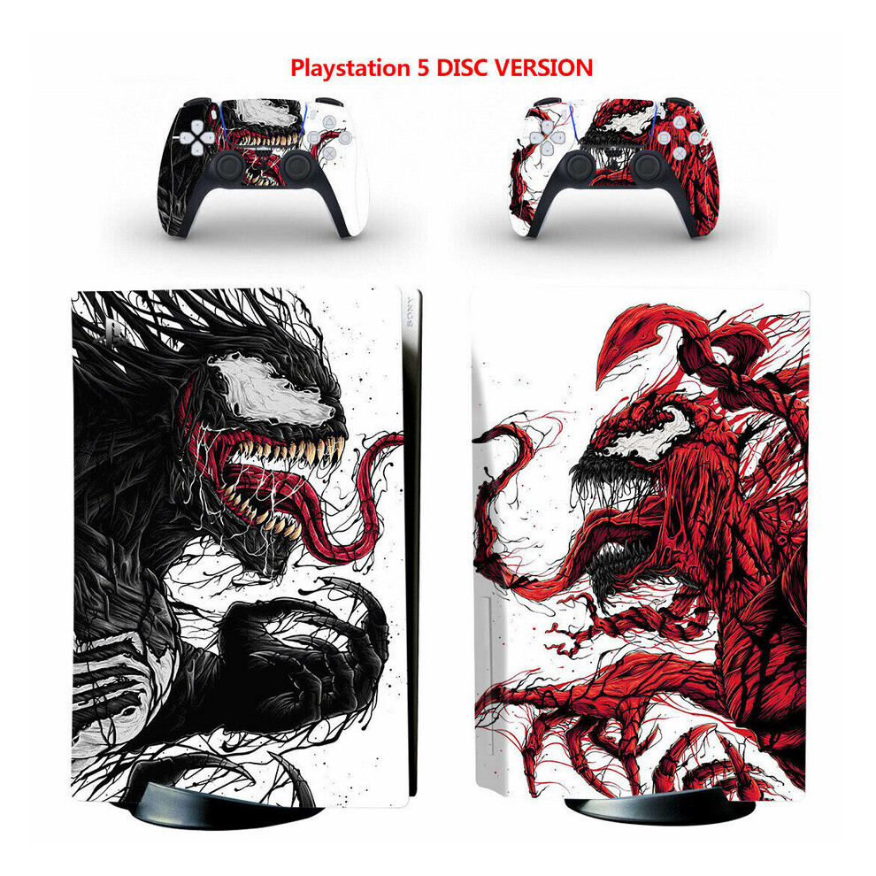 Venom Vs. Carnage Ps5 Disc Console Skin Sticker 4754135893919