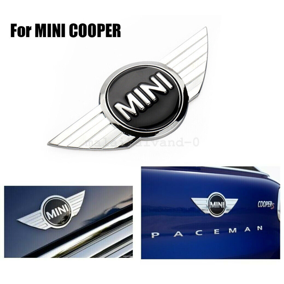 Starfull For Mini Cooper R56 R53 R50 R52 Wing Emblem Bonnet Trunk Rear Badge