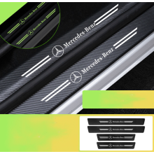 (Mercedes-Benz) Car Door Plate Sill Scuff Anti Scratch Luminous Sticker