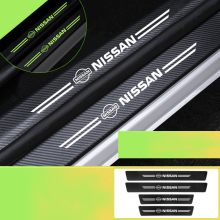 (NISSAN) Car Door Plate Sill Scuff Anti Scratch Luminous Sticker