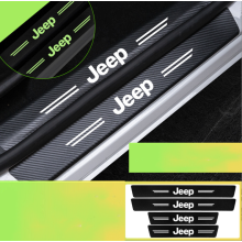 (JEEP) Car Door Plate Sill Scuff Anti Scratch Luminous Sticker