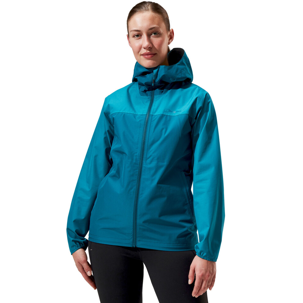 (16, Dark Blue) Berghaus Womens Deluge Pro 3.0 Waterproof Walking Jacket Coat
