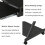 Dripex Mobile Computer Desk Z-Shaped with Sliding Keyboard PC Table Black 6