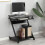 Dripex Mobile Computer Desk Z-Shaped with Sliding Keyboard PC Table Black 9