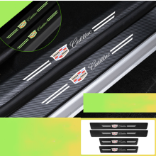 (Cadillac) Car Door Plate Sill Scuff Anti Scratch Luminous Sticker