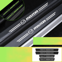 (MAZDA) Car Door Plate Sill Scuff Anti Scratch Luminous Sticker