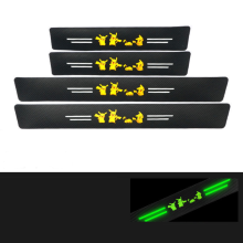 (Pikachu) Car Door Plate Sill Scuff Anti Scratch Luminous Sticker