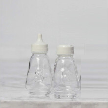 Traditional Glass Salt and Pepper Shaker Pot Set Glass Table Condiment