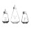 Rayware Glass Salt Pepper Vinegar Shaker Pots Set Table Condiment Bottles 2