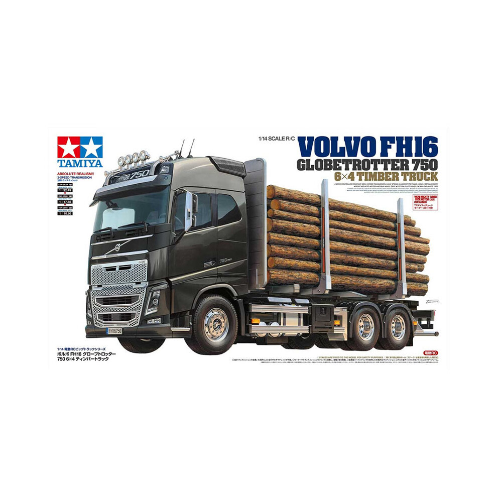 Tamiya Rc Volvo Fh16 Globetrotter 750 6X4 Timber Truck 56360 1:16 Assembly Kit