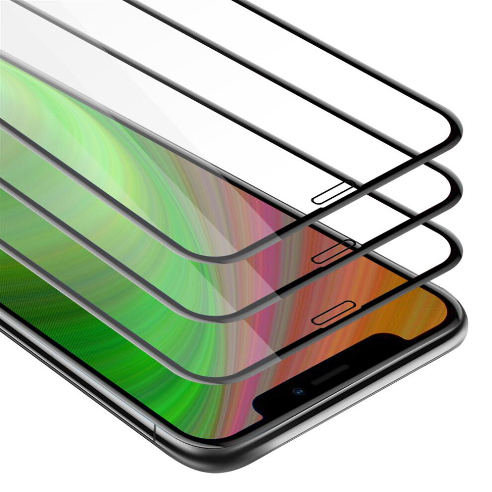 Cadorabo 3x Tempered Glass for Apple iPhone 11 PRO (XI PRO) Protection Display Saver Screen Protection Protective Film