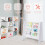 Modern Kids Children Book Shelf Sling Storage Rack Organizer Bookcase 15