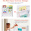 Modern Kids Children Book Shelf Sling Storage Rack Organizer Bookcase 14