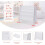 Modern Kids Children Book Shelf Sling Storage Rack Organizer Bookcase 13