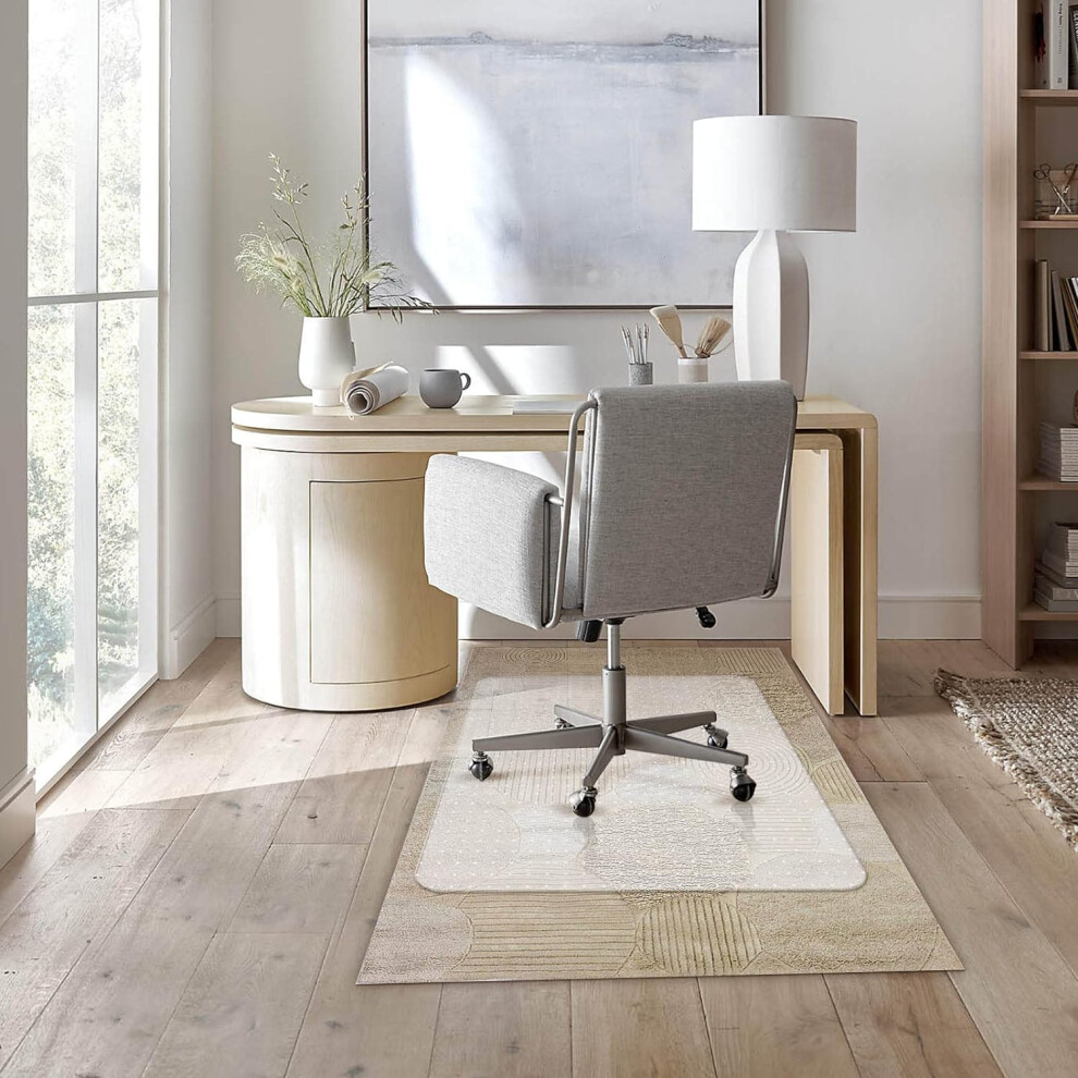 Home Aid Office Chair Desk Non SlipFloor Carpet Protector Plastic