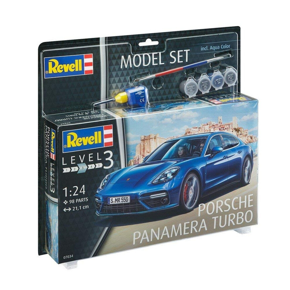 67034 1:24 Porsche Panamera Turbo Plastic Model Kit