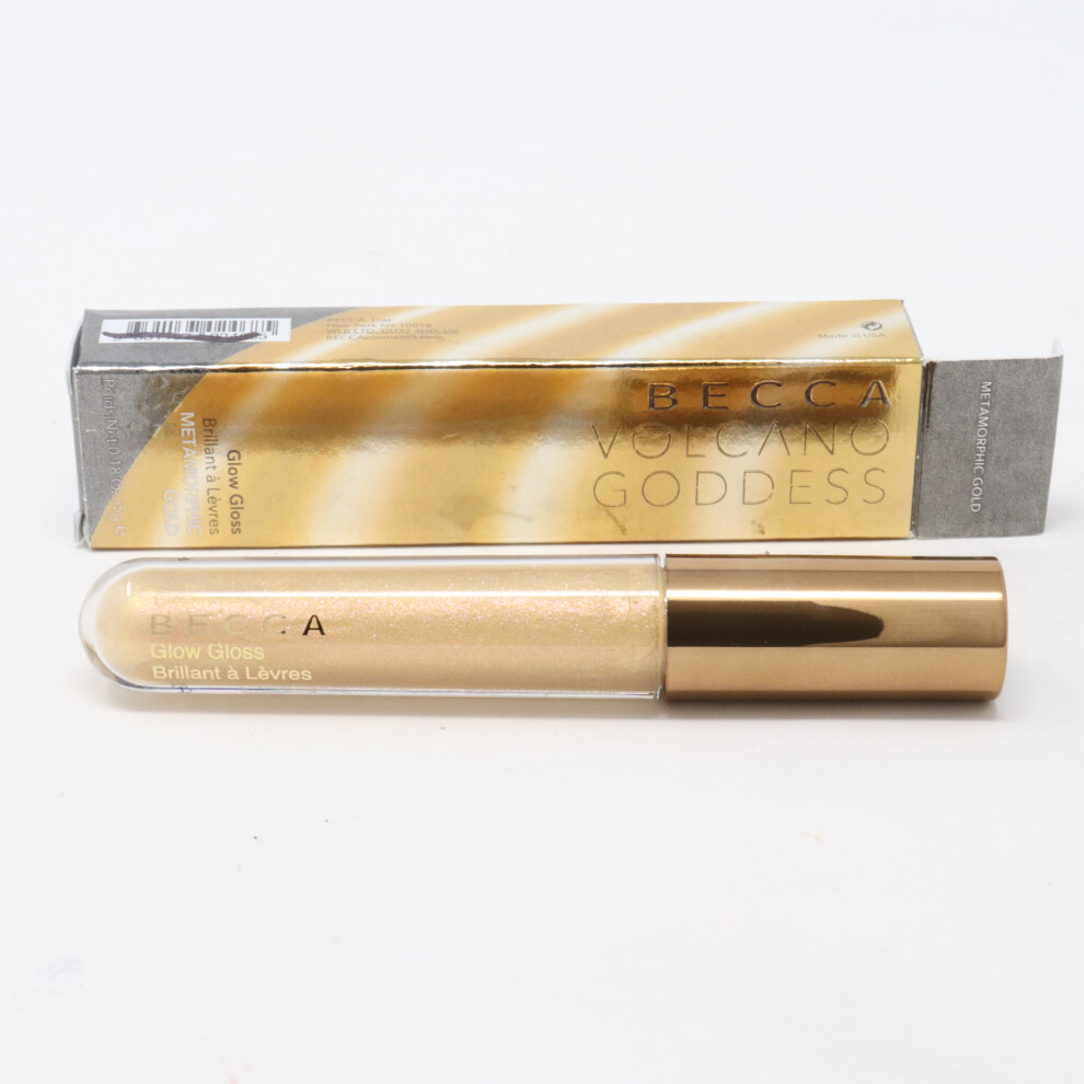 (Metamorphic Gold) Becca Volcano Goddess Glow Gloss  0.18oz/5g New With Box