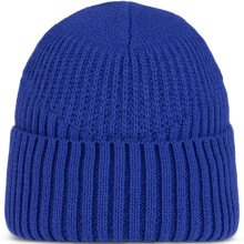 (One Size, Cobalt) Buff Unisex Renso Chunky Knit Cuffed Fleece Lined Beanie Hat