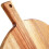 GEEZY GEEZY Round Wooden Chopping Board with Handle Large Pizza Serving Platter Home Kitchen 5