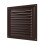 Brown Air Vent Grille with Fly Screen (150mm x 150mm) 1