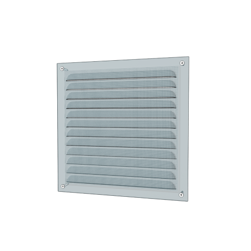 Brown Air Vent Grille with Fly Screen (150mm x 150mm) 1
