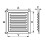 Brown Air Vent Grille with Fly Screen (150mm x 150mm) 3