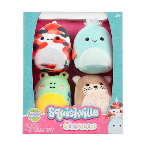 Squishmallows Squishville 2" Pond Squad 4 Pack 1