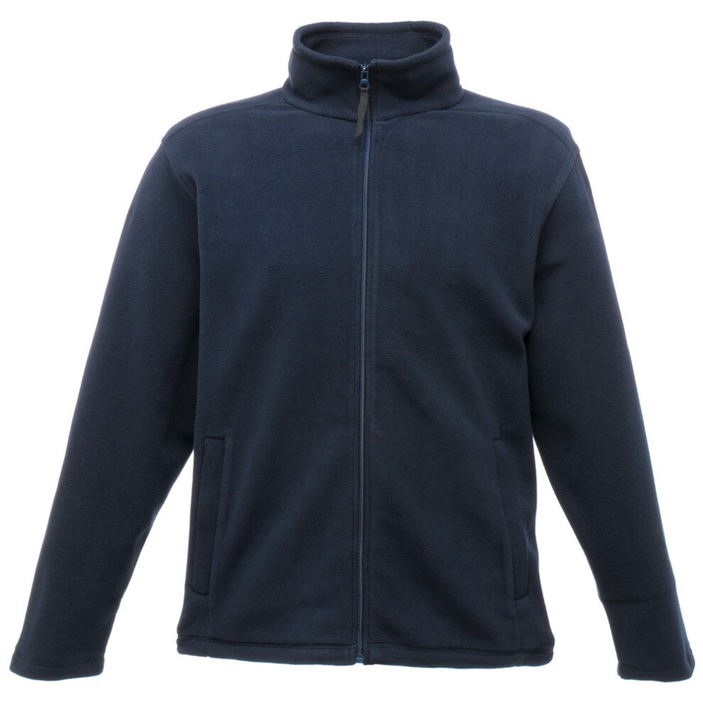 Men's Regatta Mens Plain Micro Fleece Full Zip Jacket (Layer Lite) - Navy - Size: Regular/36