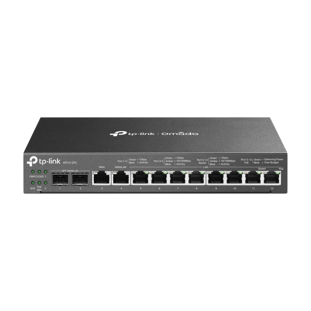 TP-Link Omada ER7212PC V1 - router - desktop, wall-mountable
