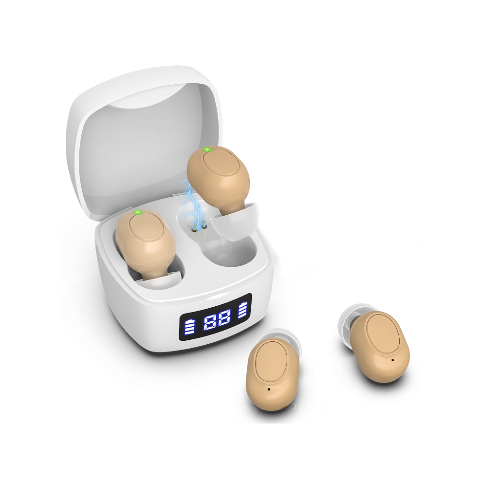 Irich Rechargeable Hearing Aids With Bluetooth, Noise Cancelling, Otc For Seniors & Adults