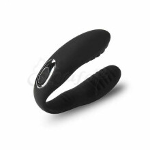 (Black) 10 Speed Wearable Couples Vibrator G-Spot Clitoris Sex Toy Black Purple