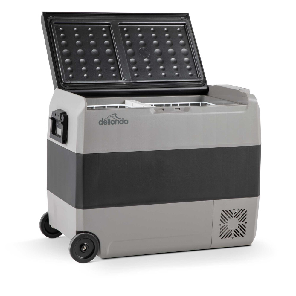 Dellonda 60L Portable Car Fridge, Freezer, 12/24V Dual Zone Compressor - Dl15