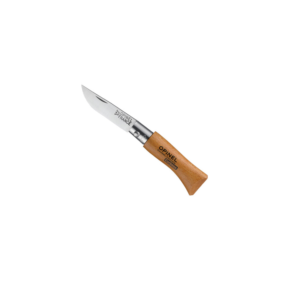 Opinel No 2 Non Lock 3.5Cm Carbon Steel Blade