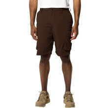 (S, Mahogany) Jack Wolfskin Mens Kalahari Outdoor Walking Hiking Cargo Pants Shorts