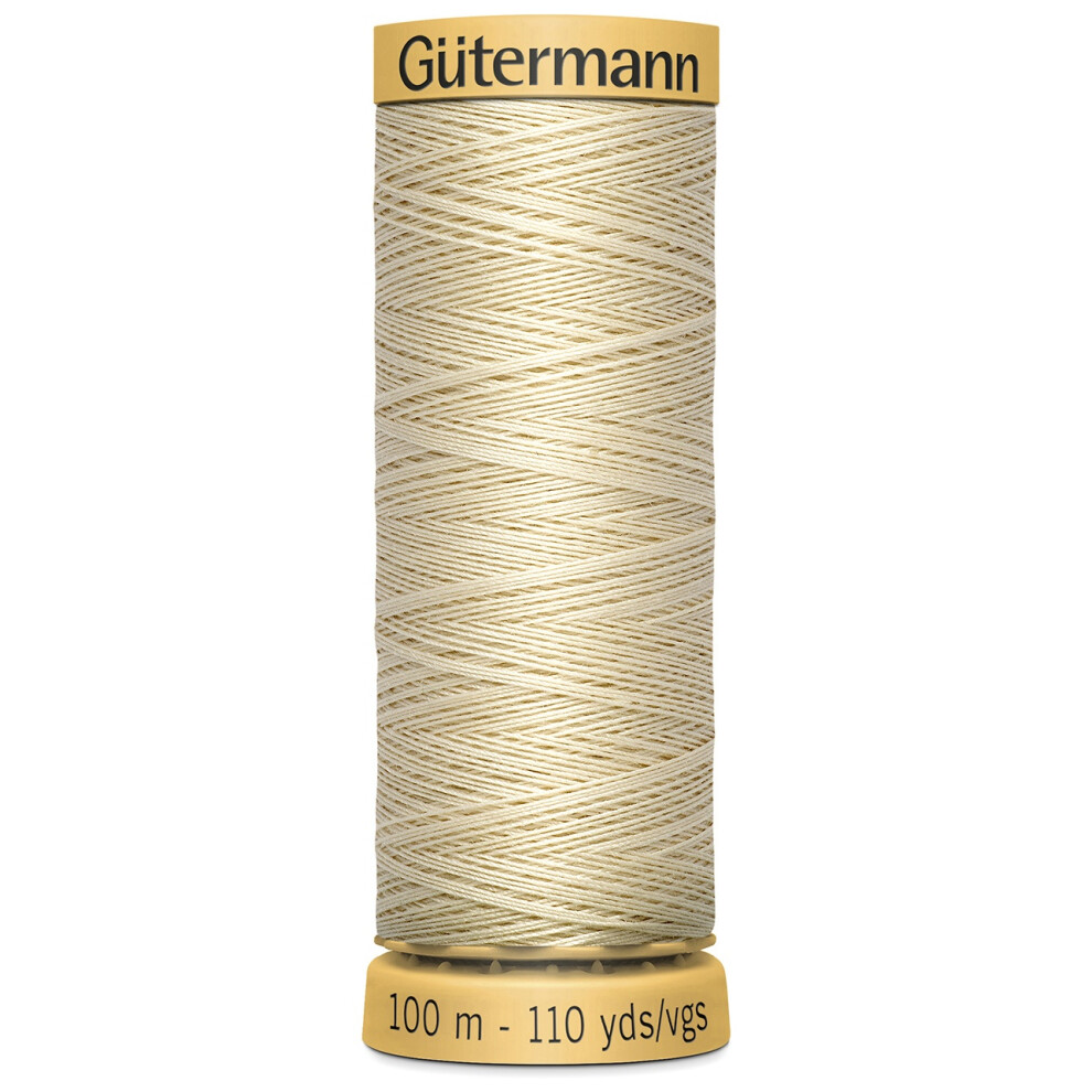 Gutermann Natural Cotton Thread 110yd-Ecru 103C-1240