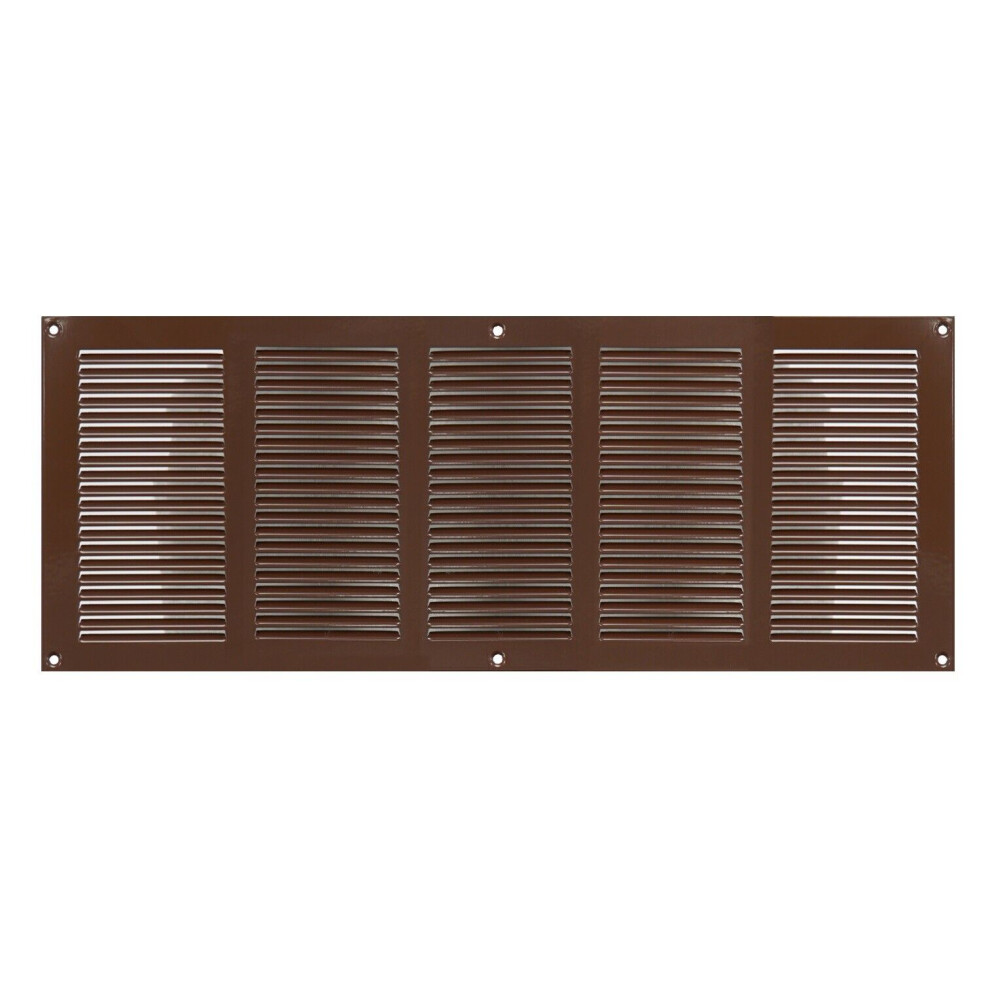 Brown Metal Air Vent Grille 500Mm X 200Mm Louvre Duct Cover 5056517970782