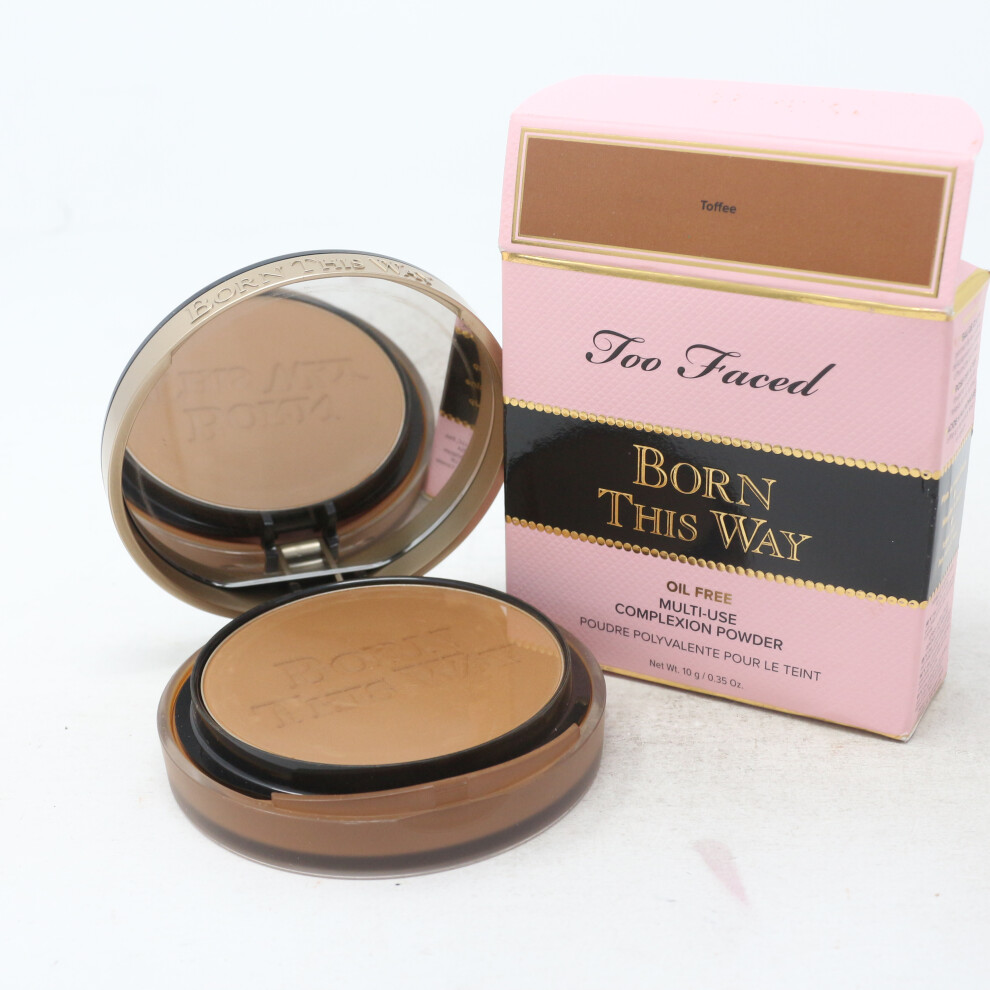 (Toffee) Too Faced Born This Way Oil Free Powder  0.35oz/10g New With Box