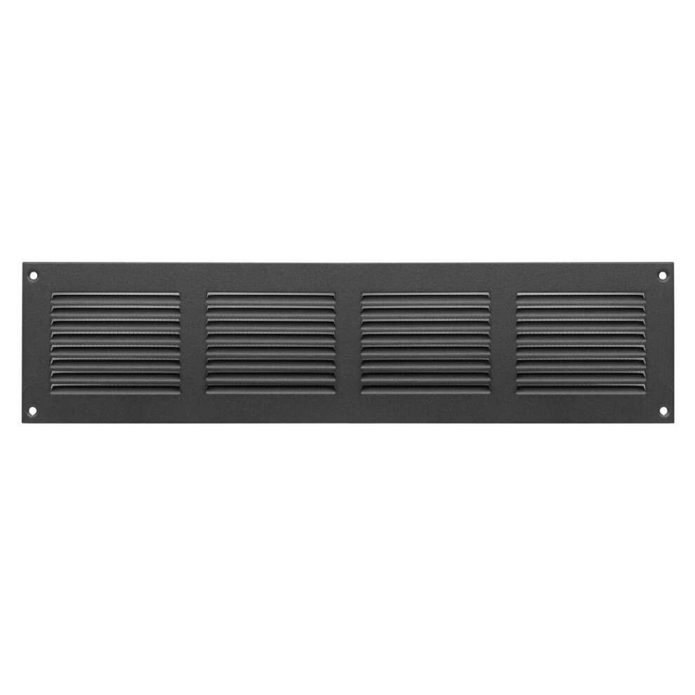 Anthracite Metal Air Vent Grille 400Mm X 100Mm Duct Cove 5056517970812
