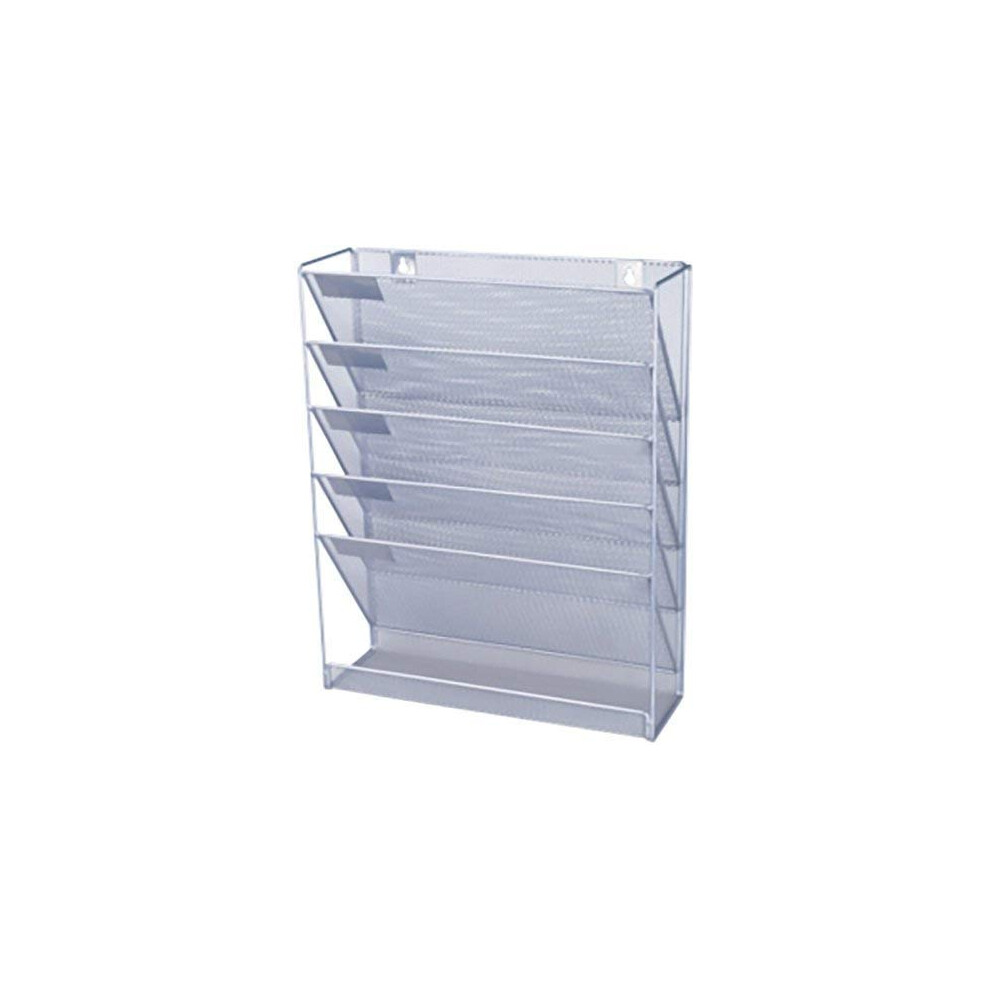 Mesh Wall Literature Holder Magazine Hanging File Home/Office Organiser for Desk Storage, A4 Paper, Files, and Letters