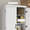 Homcom HOMCOM Kitchen Cupboard Storage Cabinet w/ 4 Doors and Adjustable Shelves,White 4