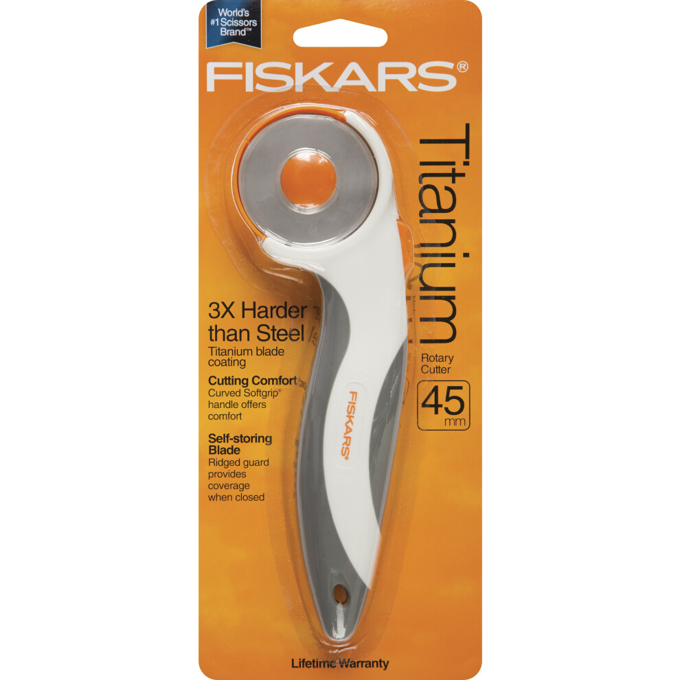 Fiskars Titanium Comfort Rotary Cutter 45mm01005828