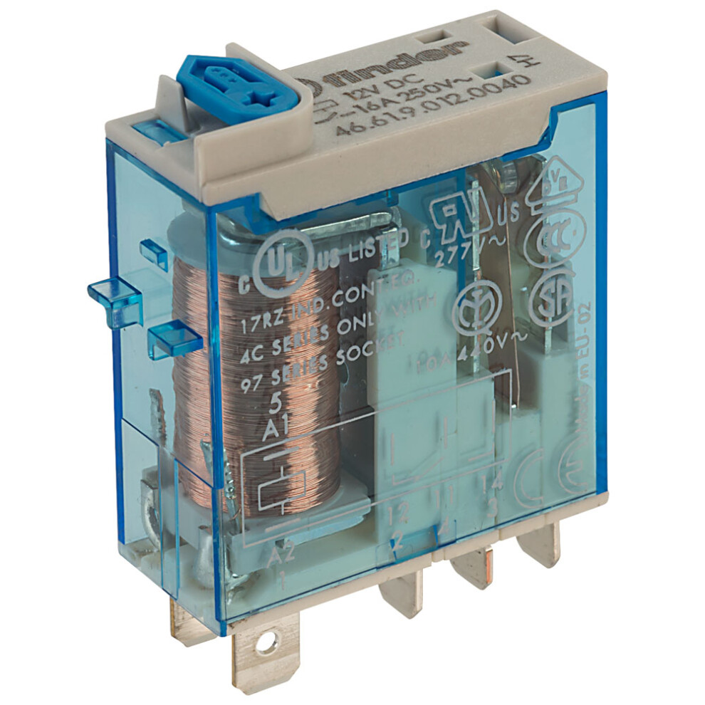 Finder 46.61.9.012.0040 12V Relay Spdt Dc 16A (Miniature) 46.61 8012823301648